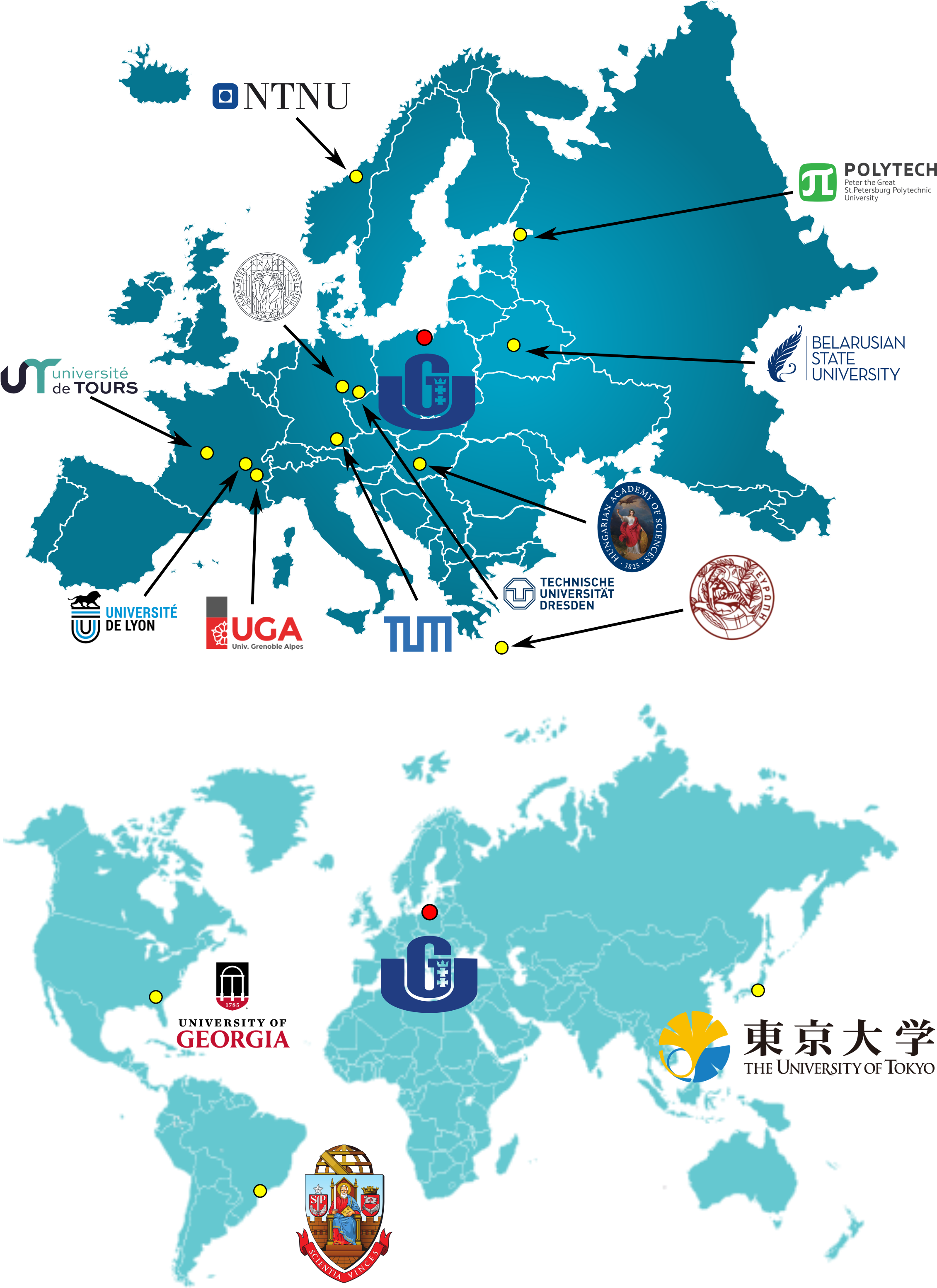 Collaboration map — World